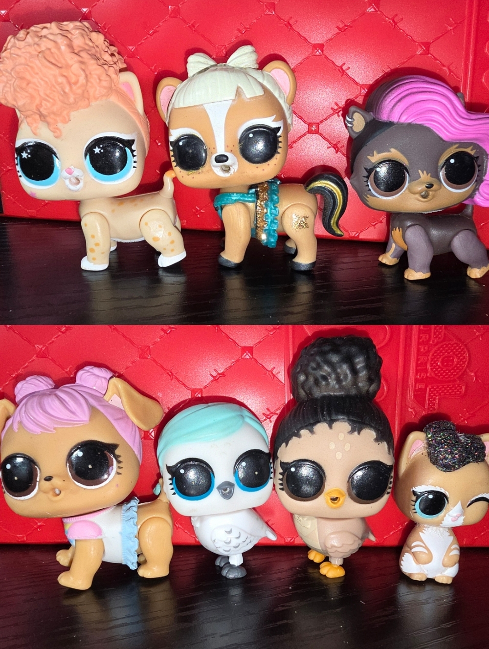 7 LOL Surprise Pets Dolls Lot MGA